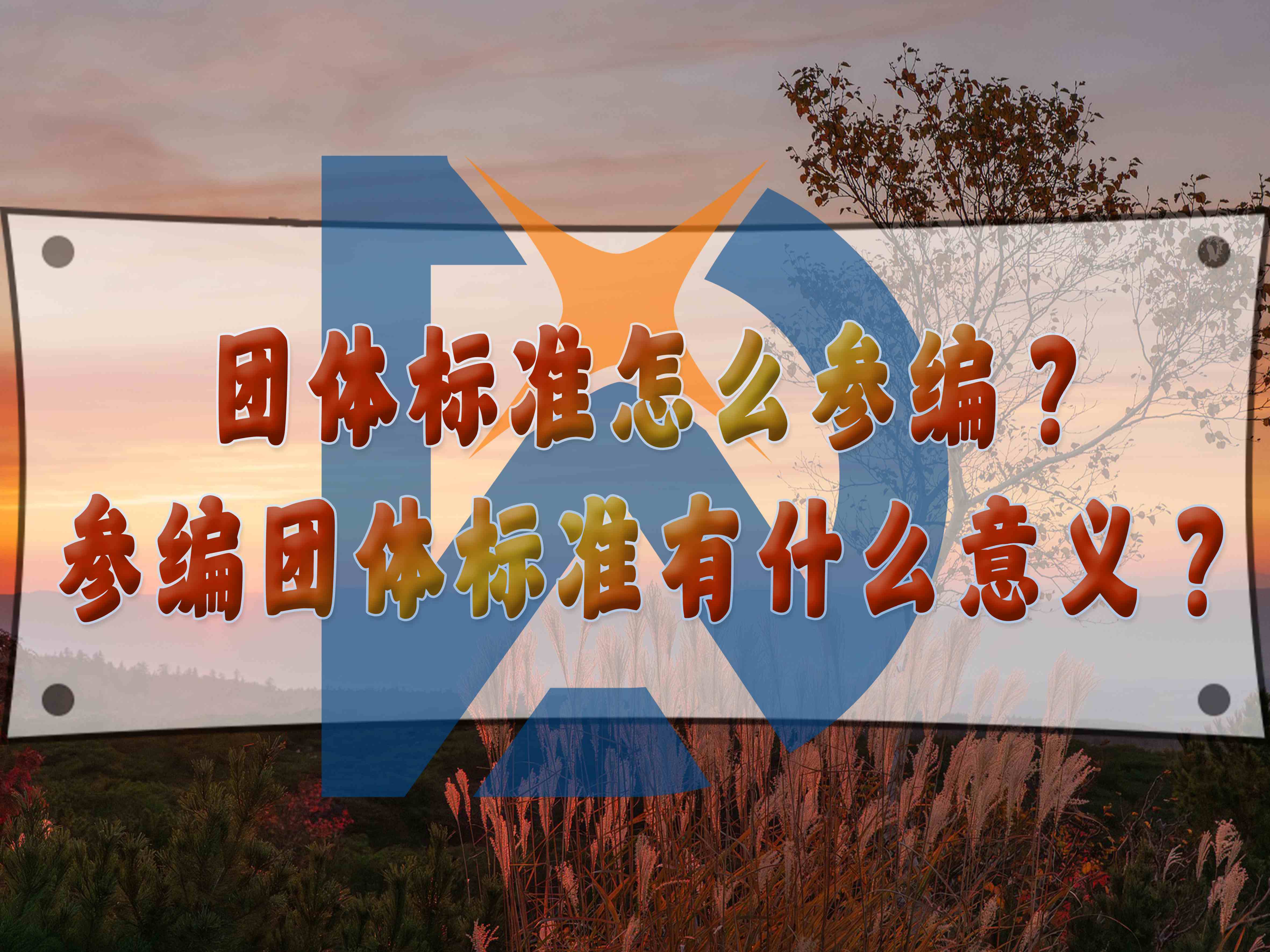 團體標準怎么參編？參編團體標準有什么意義？